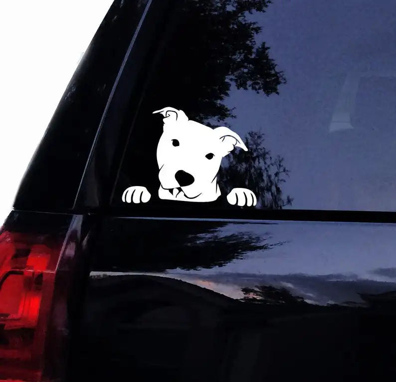 Pit Bull Dog Sticker Vinyl Car Art