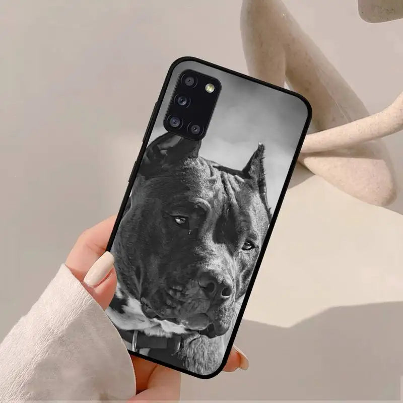 Pit Bull Lovely Pet Dog Pitbull Phone Case for Samsung A 51 30s 71 21s 10 70 31 52 12 30 40 32 11 20e 20s 01 02s 72 cover