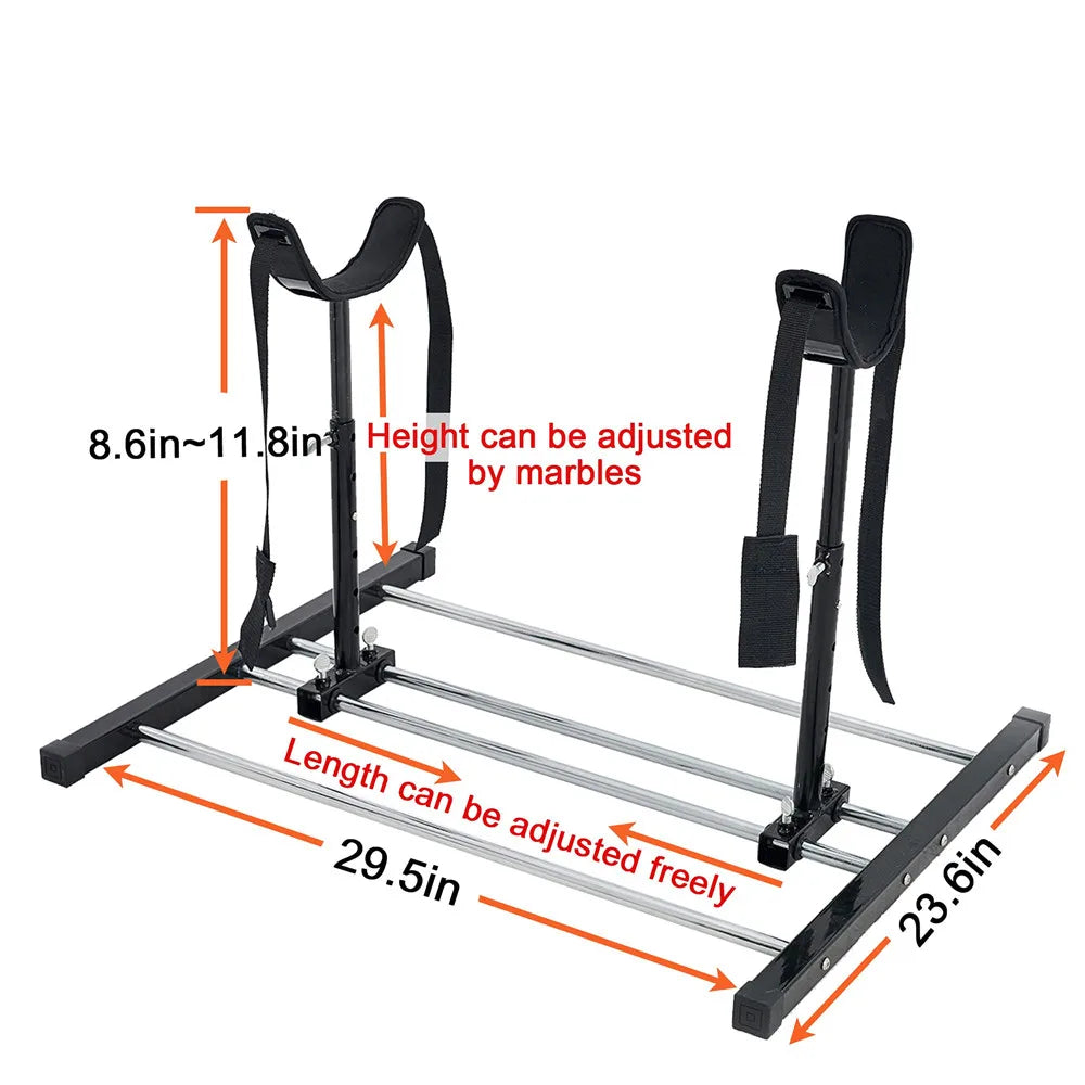 Dog Breeding Stand Stainless Steel Dog Grooming Stand with Collar Adjustable Height and Length