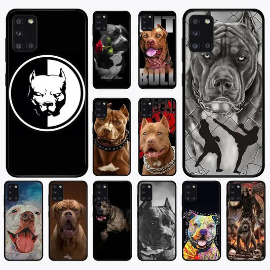 Pit Bull Lovely Pet Dog Pitbull Phone Case for Samsung A 51 30s 71 21s 10 70 31 52 12 30 40 32 11 20e 20s 01 02s 72 cover